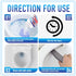 Pumice Stone for Toilet Cleaning Bowl Stick, Pumice Stone Toilet Bowl Clean Brush, Powerfully Cleans Hard Water Rings, Calcium Buildup and Stains,...