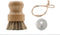 Bamboo Dish Brush, Kitchen Dish Brush Set for Cleaning Dishes, Sinks, Cast Iron Pots/Pan and Vegetables, Palm Bristle and Bamboo Grip - 1 Piece + ...