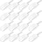 16 Pcs Hestya Multi Purpose Clear Plastic Scoops for Candy Buffet Acrylic Kitchen Ice Food Popcorn Scoops for Protein Powders, Ice Cream, Coffee, ...