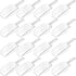 16 Pcs Hestya Multi Purpose Clear Plastic Scoops for Candy Buffet Acrylic Kitchen Ice Food Popcorn Scoops for Protein Powders, Ice Cream, Coffee, ...