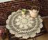 Laivigo New Handmade Crochet Cotton Lace Round Table Cloth Doilies Doily,24 Inch,Beige...