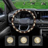 SuperKaKa Brown Cow Print Steering Wheel Cover,Cute Auto Anti-Slip Breathable Cow-Pattern Covers Protector Universal Car Interior Accessories for ...