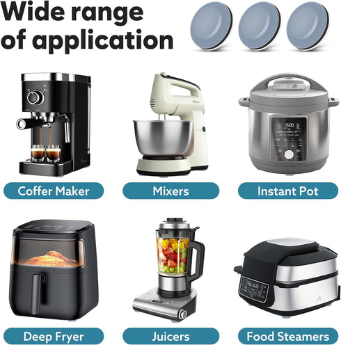 Appliance Slider for Kitchen Appliances, 36 PCS Self-Adhesive DIY Small Kitchen Appliance Slider for Most Countertop Coffee Maker, Air Fryer, Pres...