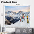 Shrahala Snow Tapestry, Three Snowboards Ski Standing Snow Slope Mountains Wall Hanging Large Tapestry Psychedelic Tapestry Decorations Bedroom Li...