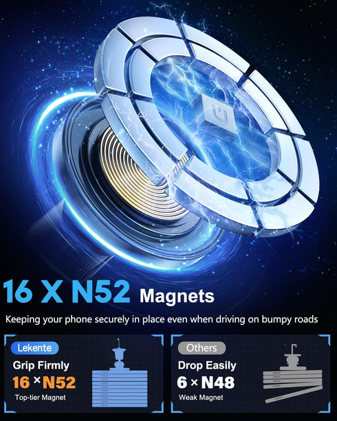 for Magsafe Car Mount Charger, 15W Fast Charging Magnetic Car Charger with Vent Mount, Car Phone Holder Wireless Charger for iPhone 15 14 13 12 Pr...