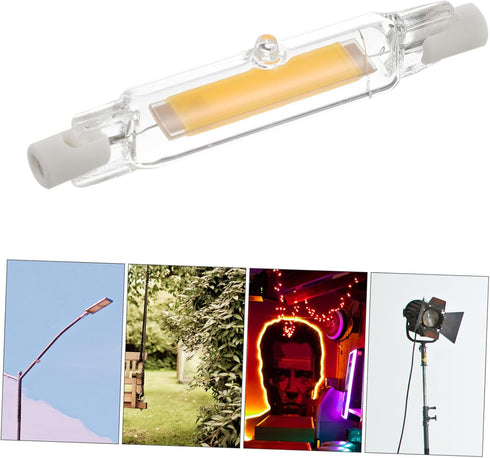 Uonlytech Horizontal Double-Ended Double Ended Led Tube Wiring Led Lightbulb Led Light Bulbs 12v Led Flood Light Glass Tube Halogen Equivalent R7s...