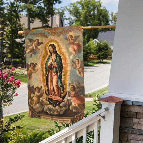 YISHOW Our Lady of Guadalupe Mother Of God Garden Flag Double Sided Vertical Holly Mary Blessed Virgin Mary Religious House Flags Yard Signs Outdo...