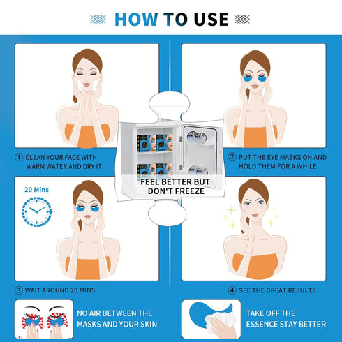 Under Eye Masks for Dark Circles and Puffiness 70PCS, Under Eye Patches for Puffy Eyes Treatment, Under Eye Gel Pads w/Collagen, Retinol, Hyaluron...