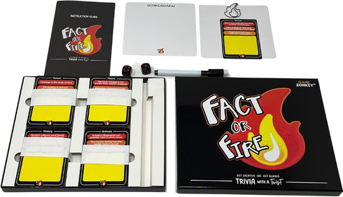 FACT or FIRE Trivia Card Game for Family and Friend Board Game Nights | Ultimate Playing Experience for Engaging Play Time | Get Creative Or Get B...