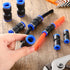 120 Pcs Straight Push Connectors, 6/8/10/12 mm Quick Connect Air Hose Fittings Air Line Fittings Plastic Push to Connect Air Hose Fittings Pneumat...