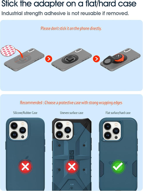 sincetop Bike Phone Mount,Mountain Bicycle Cell Phone Holder,Universal Aluminum Handlebar Stem Phone Clamp,Cycling Mobile Phone Clip,MTB Road Bike...