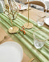 BOXAN Elegant 30x120 Inch Sage Green Sheer Table Runner 10Ft Chiffon Like Overlay for Bohemian Woodland Greenery Wedding Shower Party Decor, Chic ...