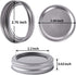 Canning Lids and Rings Regular Mouth Suitable for Ball or Kerr Jars,Small Mouth Mason Jar Lids and Bands Set of 12...