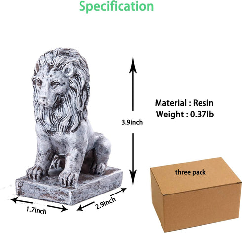 Pot feet for Outdoor planters, Planter Pot risers Indoor, Pot Elevators for Planters, 3 pcs Pack Lion Shaped Resin Pot Toes Improve Airflow and Dr...