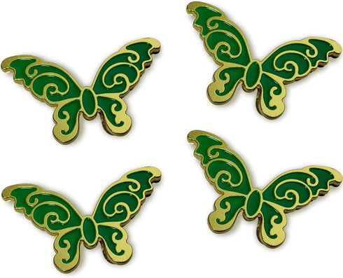 4PCS Butterfly Journal Notebook Clip, Traveler's Binder Clips, Antique Travelers Notebook Accessories, Vintage Book Page Hold Clamps for Home Offi...