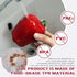 Dog Chew Toys for Aggressive-Chewers - Indestructible Dog Toy for Aggressive Chewer?Tough Chew Toys for Dogs (Rubber Red Apple)...