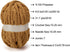 Chenille Chunky Yarn Super Bulky Soft Thick Fluffy Jumbo Giant Washable Polyester Big Yarn DIY for Arm Knit Blanket Cushion Bed Sofa Home Decor,Kh...