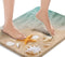 Britimes Bath Mat for Bathroom, Beach Starfish Sea Shell Washable Cover Floor Rug Carpets Floor Mat Bathroom Decorations 18x30 Inches for Kitchen ...