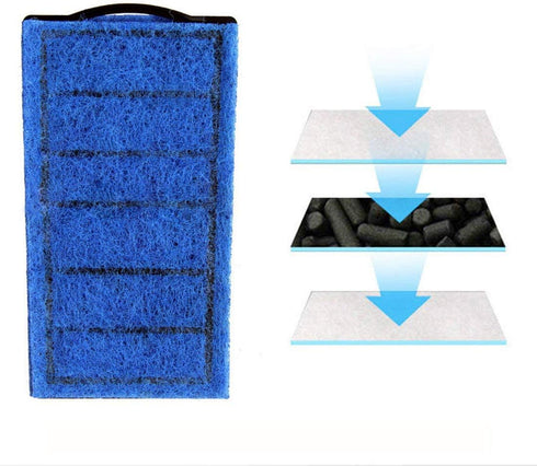 5PCS Filter Cartridges Black Aquarium Turtle Filter Quiet Flow Water Clean Pump Bio Filtration Reptiles Tank Low Level Waterfall Filter...