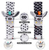 Baby Rattle Socks Wrist Strap Rattles Set, Cute Baby Animal Development Toy Gift for Newborn Babies, Black and White Foot Finder Sensory Set…...