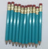 Express Pencils Half Pencils with Eraser - Golf, Classroom, Pew, Short Mini Non Toxic - Hexagon, Sharpened, 2 Pencil, (Color - Light Turquoise), (...