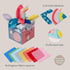Taf Toys Sensory Crinkle Tissue Box for Toddlers. STEM Montessori Toy with Colorful Soft Scarves and Crinkling Blankies...