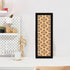 Long Decorative Cork Board for Walls, Bulletin Board with Black Floral Print, Black Framed Pin Board Vision Board for Office School Bedroom and Do...