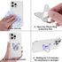 2 Pcs Butterfly Cell Phone Ring Holder 360° Rotation Zinc Alloy Bling Finger Kickstand Cute Fashion Beautiful Phone Ring Grip Universal Compatible...