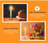 Creative Hobbies Electric Window Candle Lamp with Brass Plated Base, Dusk to Dawn Sensor Turns Candle on in Dark and Off in Light, Ready to Use!...