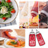 20 Pcs 4 Oz Plastic Squeeze Condiment Bottles with Twist-on Cap Lids,Sauce Bottle with Squeeze Top,Squirt Condiment Bottles for Ketchup,Mustard,Ol...