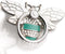 Allengel Bee Phone Ring Holder Finger Kickstand with Crystal, Cute Phone Ring Grip Holder for iPhone or Smartphone Cases, Silver Turquoise...