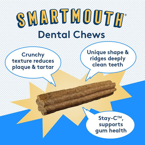 The Missing Link Smartmouth Vet Developed Dental Chew Treats, 7-in-1 Benefits: Healthy Teeth & Gums, Breath, Skin, Joints, Digestion, Heart, Immun...