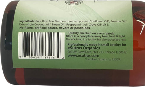 eSutras Pulling Oil Herbal Mouthwash Powerful Coconut Sesame Sunflower Oils + Essential Oils, Mint Clove Whitens Teeth Refreshes Breath Strengthen...