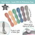 Silicone Chew Spoon Set for Babies and Toddlers - Safety Tested - BPA Free - Microwave, Dishwasher and Freezer Safe - Earth Shades...