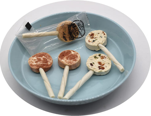 Cod and Chicken Lollipop Dog Food,Pet Treats Chicken and Green Vegetable Pet Food,Organic Pet Snacks Dog Chews Deodorizing Clean Teeth,Dog Trainin...