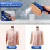 Mini Steam Iron, Travel Steamer for Clothes Portable Mini Iron, Portable Steamer for Dry and Wet Ironing, 970W Handheld Steamer 180° Rotatable Gar...