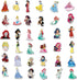 100pcs Cute Princess Stickers for Girl, Disney Cartoon Princess Stickers for Teen Kids Water Bottle, Skateboard, Phone, Laptop, Bicycle, Travel Ca...
