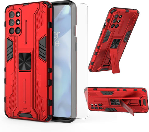 Asuwish Phone Case for OnePlus 8T OnePlus8T Plus 9R 5G with Tempered Glass Screen Protector Cover and Slim Stand Cell One Plus8T5G On + 1 Plus 8Tp...