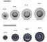 Set of 4Pcs 3D Round Tire Fondant Silicone Mold for Cake Decorating Sugarcraft Chocolate Jello Making Mold Clay Tool...