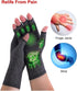 Donfri 2 Pairs Arthritis Compression Gloves for Women Men, Arthritis Pain Relief, Rheumatoid Osteoarthritis, Carpal Tunnel Relief, Fingerless for ...