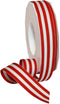Morex Ribbon Striped Polyester Grosgrain Ribbon, Party Decorations, Gift Wrapping, Fun Patterns, 7/8" by 20 yd., Red...