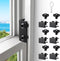 Sliding Window Locks (6 Pack), Window Locks for Up and Down Windows and Horizontal Windows, Window Security Bars, Adjustable Aluminum Window Stopp...