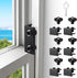 Sliding Window Locks (6 Pack), Window Locks for Up and Down Windows and Horizontal Windows, Window Security Bars, Adjustable Aluminum Window Stopp...