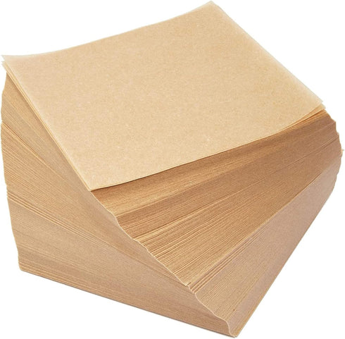 Juvale 1000 Sheets Precut 4x4 Parchment Paper Squares, Bulk Brown Unbleached Liners for Baking, Cookies, Hamburger Patty Press...