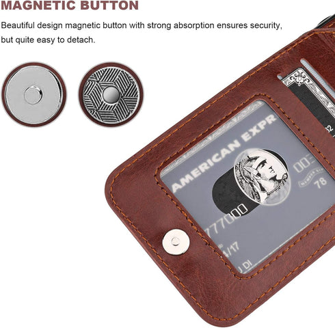 KIHUWEY for iPhone 7/8 Plus Case Wallet with Credit Card Holder, Premium Leather Magnetic Clasp Kickstand Heavy Duty Protective Cover for iPhone 7...