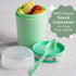 Goodful Double Wall Insulated Yogurt Container, Leak Proof Food Storage, Snack Container with Reusable Plastic Spoon, Microwave Safe, Dishwasher s...