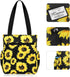 KAMO Floral Tote Bag - Waterproof Lightweight Handbags Travel Shoulder Bag for Hiking Yoga Gym Swimming Travel Beach...