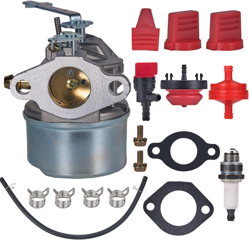 632537A Carburetor for Tecumseh 640093 640309 632537 632561 632562 HSK840 HSK845 HSK850 TH139SA TH139SP Snow Blower - with 35440 35438 Throttle Co...