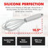 Chef Craft Premium Silicone Wire Cooking Whisk, 10.5 inch, Gray...