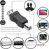 USB 2.0 Print Adapter, 2 Pack Type A Female to B Printer Male Connector Converter Plug Compatible for Printer Fax Machine Hard Drive...